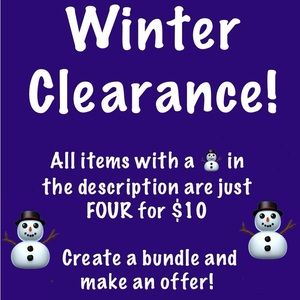 Sale ☃️ FOUR for $10!